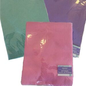 Creatology Felt Sheets Set 3 Packs Pastel Pink Teal Purple 15pc Each